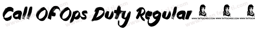 Call Of Ops Duty Regular字体转换